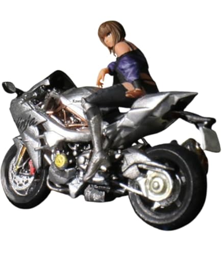 Amazon.co.jp: Moreart 1/64 ミニチュア フィギュア バイク セット